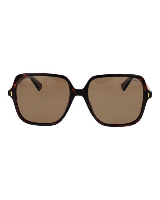 Polaroid Brown Plastic Sunglasses