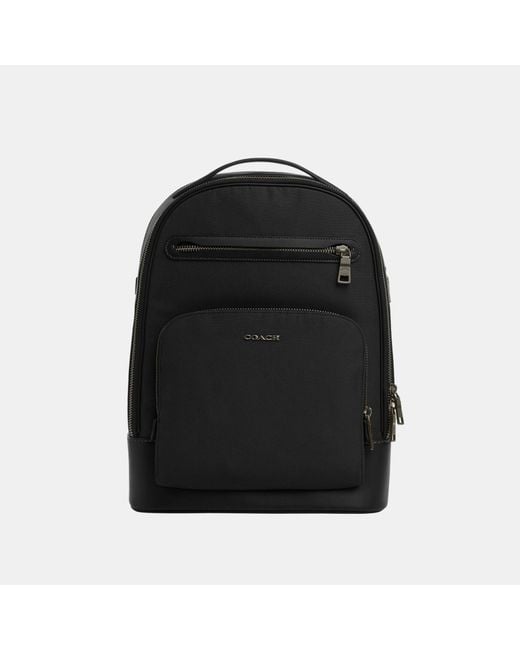 COACH Black Ethan Backpack for men