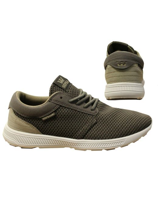 Supra Black Hammer Run Mesh Lace Up Casual Running Trainers 08128 036 B84D for men