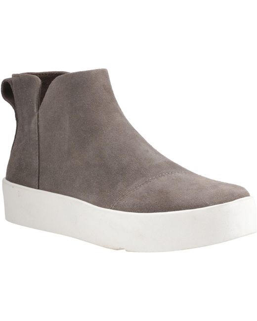 TOMS Gray Verona Mid Ankle Boots