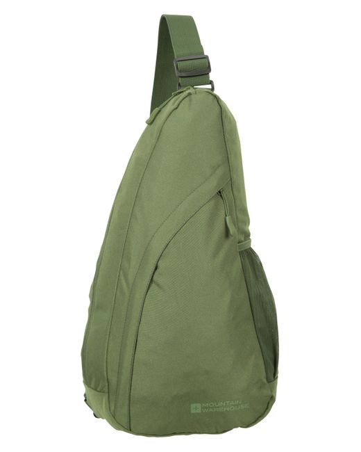 Mountain Warehouse Green 'Classic' Sling Bag Water Resistant Crossbody Shoulder Travel Day Pack