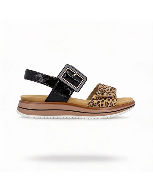 Remonte Brown D1J53 Ankle Strap Sandals