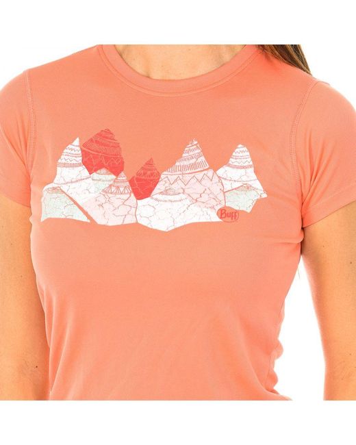 Buff Purple Short Sleeve T-Shirt For Outdoor Sports Bf14200
