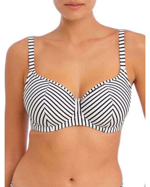 Freya White Jewel Cove Sweetheart Bikini Top