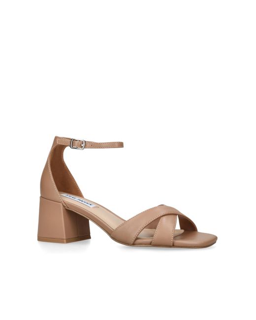 Steve Madden Brown Leather Fergie Sandals