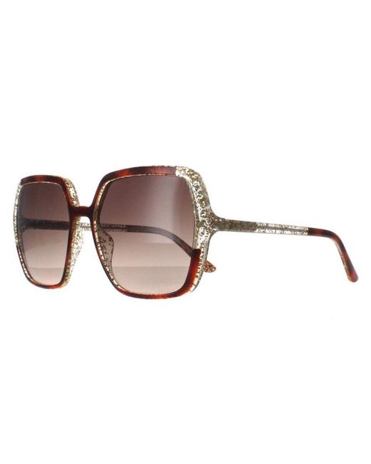 Guess Brown Square Dark Havana Gradient Gu7883