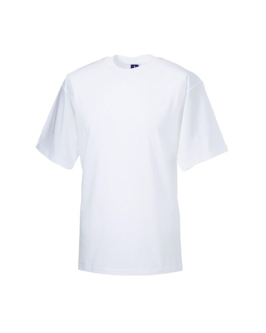 Russell White Adult Super Ringspun Cotton Classic T-Shirt