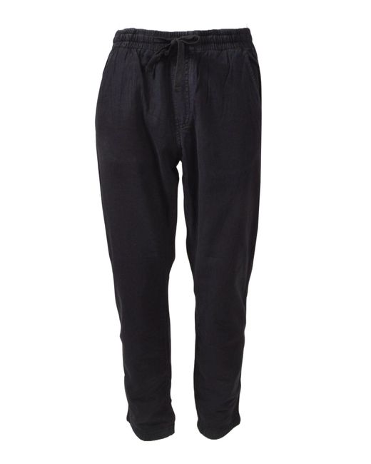 Pull&Bear Blue Cotton Ankle Grazer Joggers for men