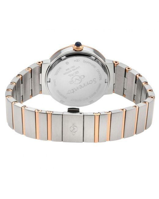Gv2 Gray Sorrento Diamond Swiss Quartz Mop Dial Watch