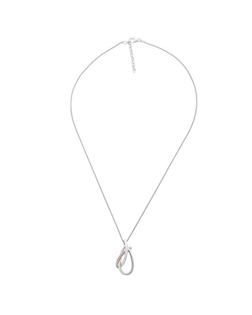 Orphelia Metallic 'Alverta' 925 Sterling Chain With Pendant