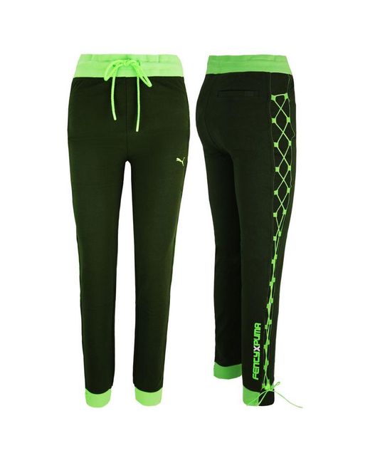 PUMA Green X Rihanna Fenty Lace Up Joggers