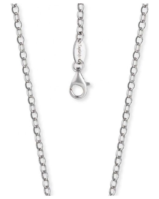 Engelsrufer White Ern-60-A Ladies Anchor Necklace Sterling