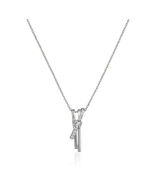 Orphelia Metallic 925 Sterling Chain With Pendant
