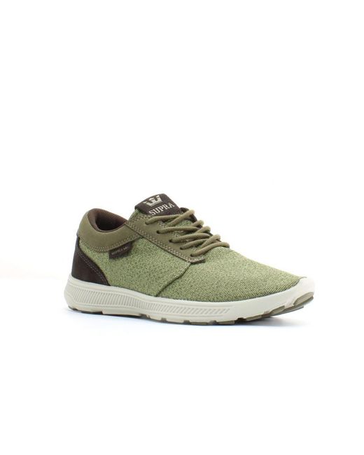 Supra Green Hammer Run Textile Lace Up Trainers 08128 357 for men