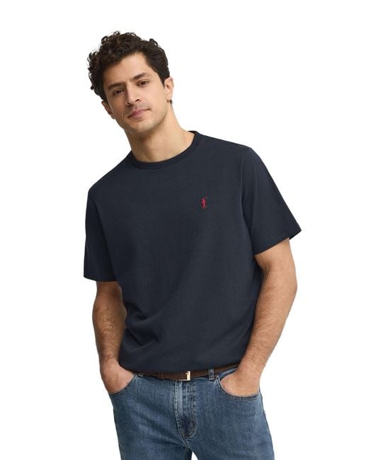 POLO CLUB Blue Short Sleeve Crew Neck T-Shirt for men