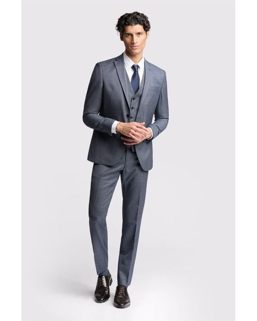 Ted Baker Blue Single Breasted Long Sleeve Two Button Slim Fit Suit Jacket for men