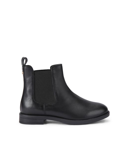 Carvela Kurt Geiger Black Leather Salvo Chelsea Boots