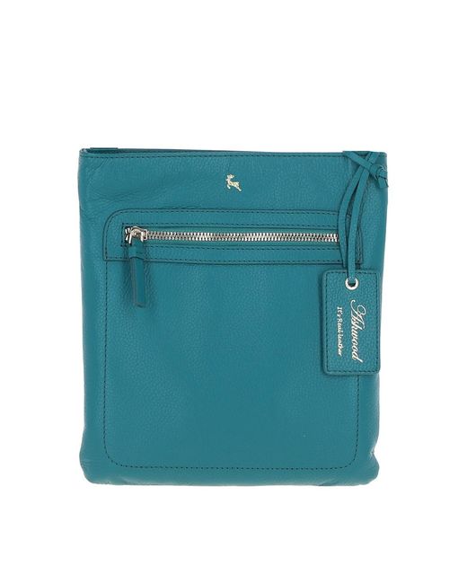 Ashwood Leather Blue 'Cienna' Real Crossbody Bag