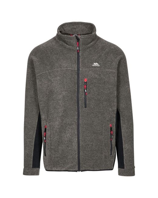 Trespass Gray Jynx Full Zip Fleece Jacket Stripe) for men