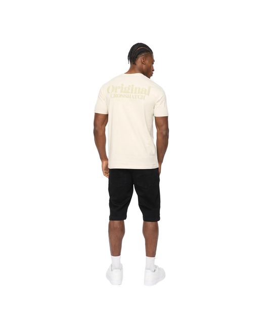 Crosshatch Natural Simtanks T-Shirt (Neutral) for men