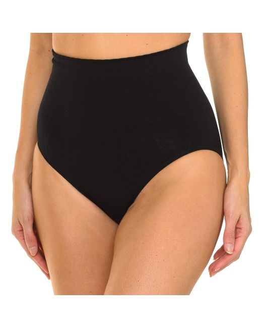 Intimidea Black Microfiber Fabric Shaping High Brief 311300