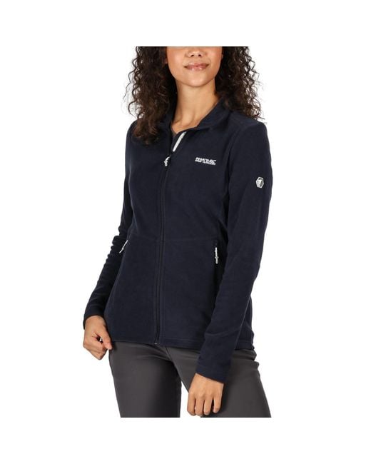 Regatta Blue Floreo Iii Full Zip Outdoor Warm Winter Fleece Jacket Coat