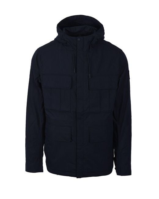 Belstaff Blue Cargo Jacket Dark Ink for men