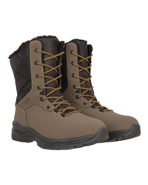 Mountain Warehouse Brown Denver Waterproof Thermal Snow Boots for men