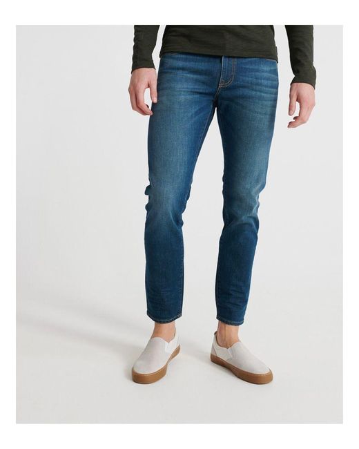 Superdry Blue 03 Tyler Slim Jeans Cotton for men