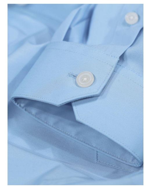 Luke 1977 Telford Tailored Fit Smart Shirt Blue for men