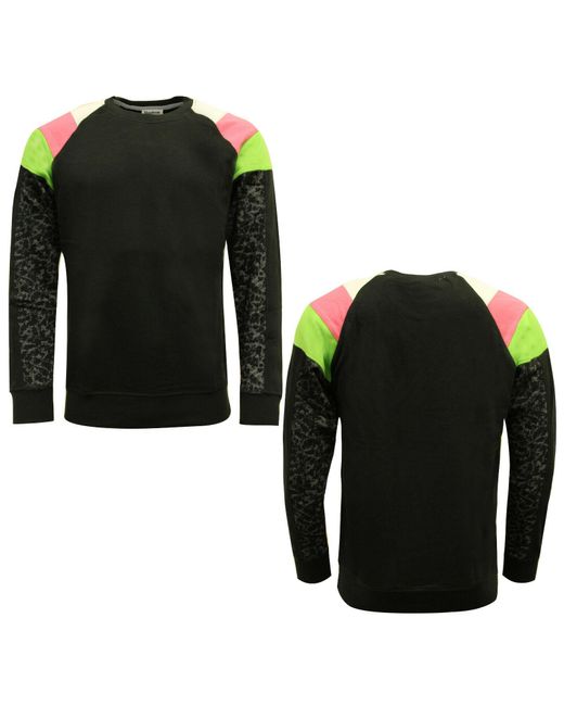 Reebok Black Rr Crew Neck Sweatshirt Jumper Jacket S01460 A46A Textile