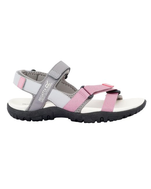 Regatta Gray Ladies Santa Clara Ii Sandals /Lilac)