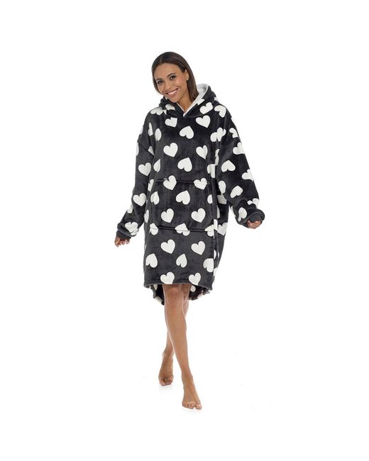 Sleep Snob Black Ladies Soft Touch Fleece Snuggle Hoodie For Winter