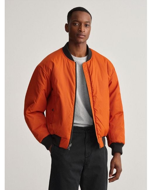 Gant Black Reversible Bomber Jacket for men