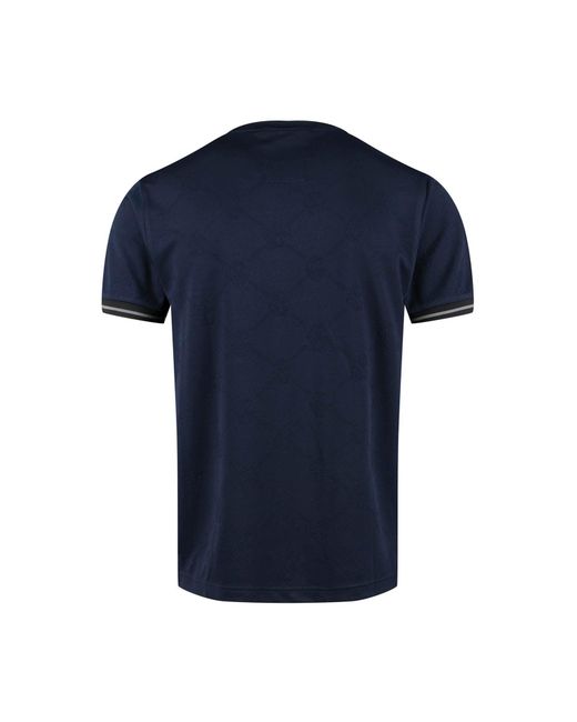 Luke 1977 Blue Arriba Textured T-Shirt for men