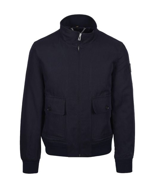 Belstaff Blue Helston Jacket Dark Ink for men