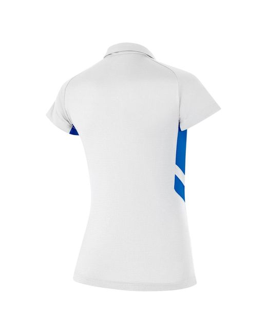 Nike White Ladies Contrast Panel Raglan Polo Shirt