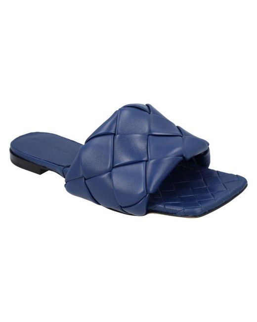Bottega Veneta Blue Sliders