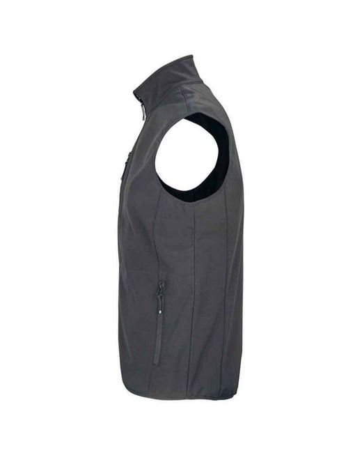 Sol's Blue Falcon Softshell Recycled Body Warmer for men