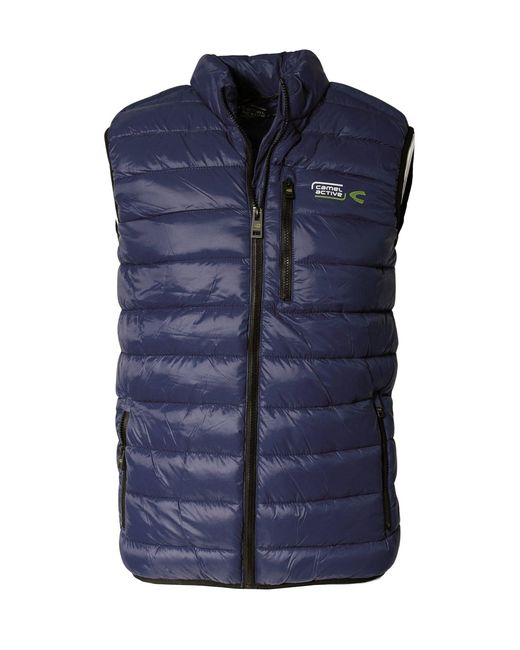 Camel Active Blue Padded Gilet for men