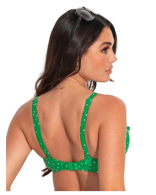 Pour Moi Green Getaway Padded Bikini Top