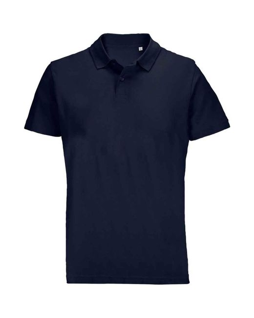 Sol's Blue Erwachsene Pulse Pique Poloshirt (Dunkelblau)