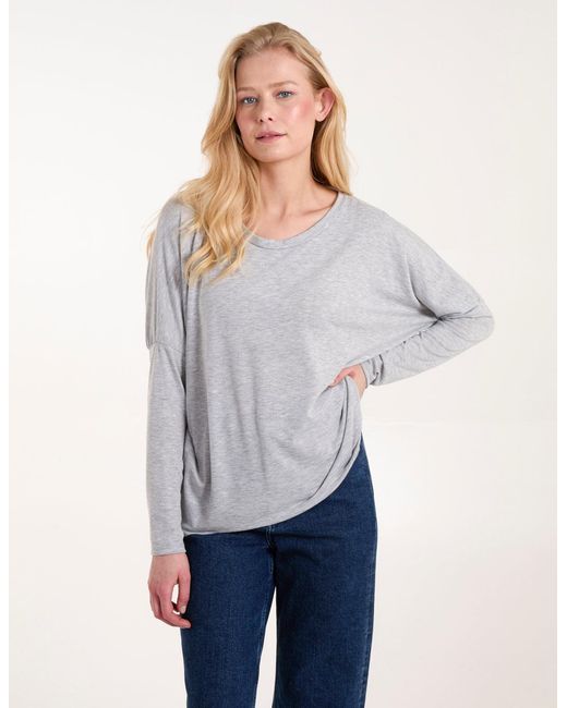 Blue Vanilla Blue Batwing High Low Top