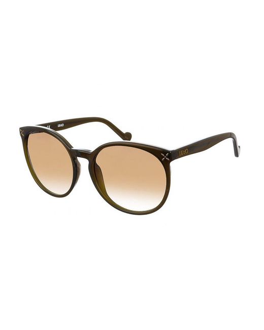 Liu Jo Natural Acetate Sunglasses With Oval Shape Lj602S