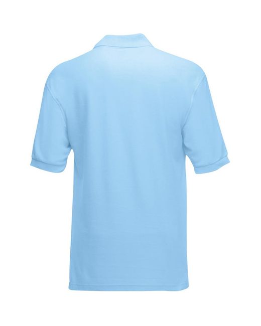Fruit Of The Loom Blue Premium Short Sleeve Polo Shirt for men