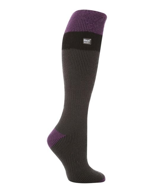 Heat Holders Black Ladies 2.3 Tog Extra Long Knee High Skiing Thermal Ski Socks