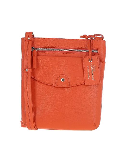 Ashwood Leather Orange 'Five Cb' Real Cross Body Bag