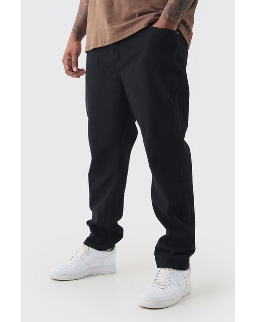 BoohooMAN Black Plus Slim Rigid Jeans for men
