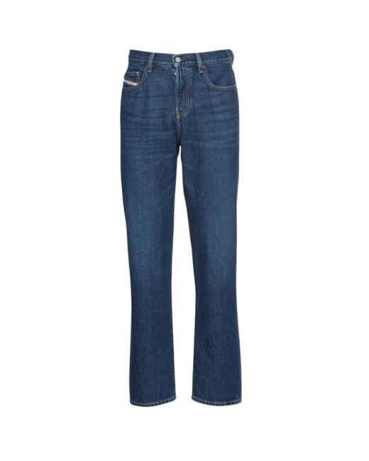 DIESEL Blue D-Viker Jeans Cotton for men