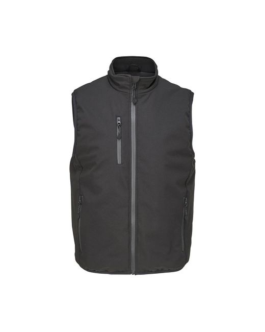 Sol's Black Adult Falcon Padded Body Warmer